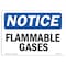 Signmission Safety Sign, OSHA Notice, 7" Height, 10" Width, Rigid Plastic, Flammable Gases Sign, Landscape OS-NS-P-710-L-12759 - alternate 1